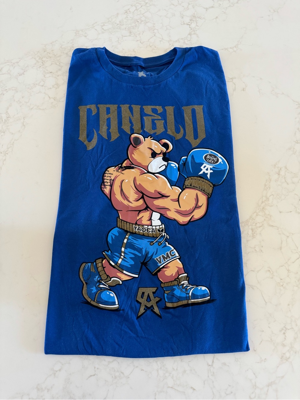Original canelo shirt bear new blue